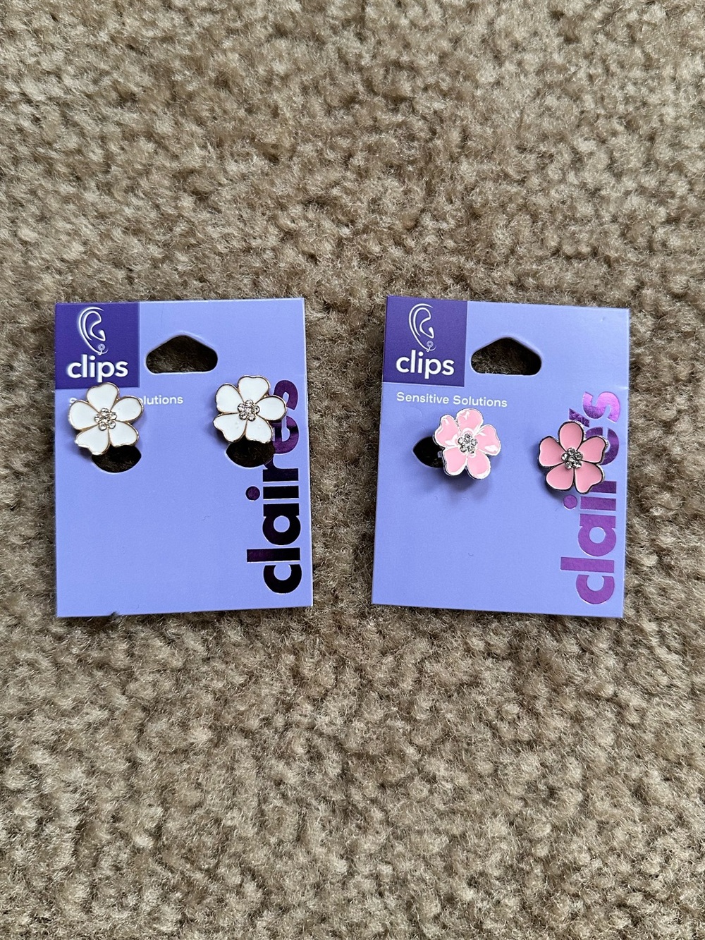 Claire’s Clip-on Earrings (both)